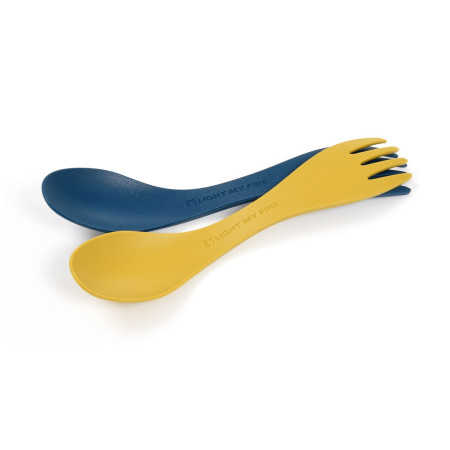 Sztućce dla dzieci Light My Fire Spork Little 2-pack niebieski/żółty Mustyyellow/Hazyblue