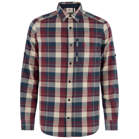 Koszula męska Fjällräven Fjällglim Regular Shirt M ciemnoniebieski Dark Navy-Maroon