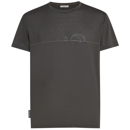 Męska koszulka Icebreaker Merino Blend Core SS Tee Single Line Camp