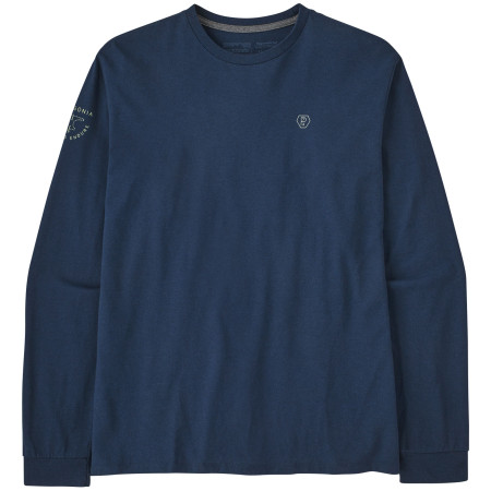 Koszulka męska Patagonia Forge Mark Responsibili Tee LS ciemnoniebieski Lagom Blue