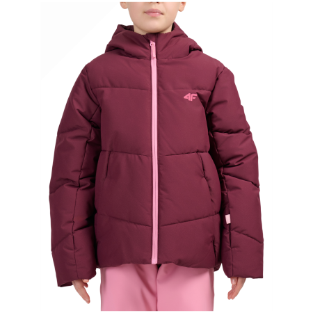 Dziecięca kurtka narciarska 4F Technical Jacket F1194 Burgundy bordowy Burgundy