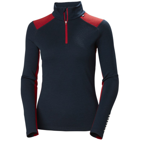 Damska koszulka Helly Hansen W Lifa Merino Midweight 1/2 Zip niebieski Navy