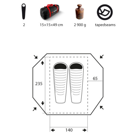 Namiot turystyczny Trimm Apolos-D