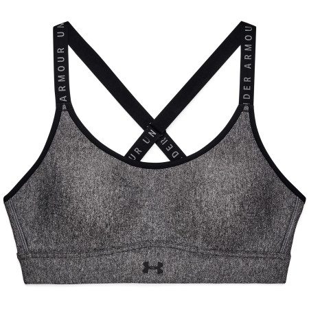 Sportowy biustonosz Under Armour Infinity Mid Hthr Cover zarys Charcoal Light Heather / Black / Black