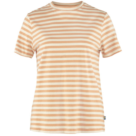 Koszulka damska Fjällräven Striped T-shirt W żółty/biały Landsort Pink-Chalk White