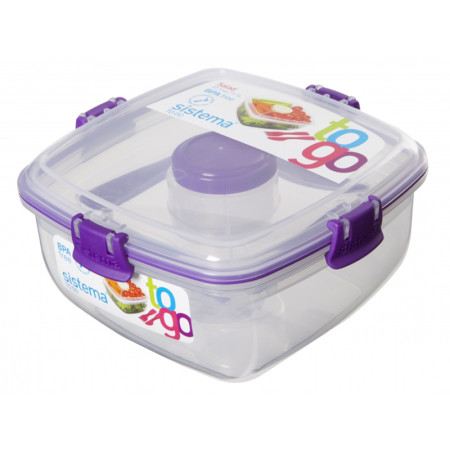 Pojemnik na sałatkę Sistema Salad To Go 1,1L fioletowy
