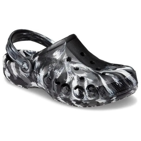 Kapcie Crocs Baya Marbled Clog czarny/biały