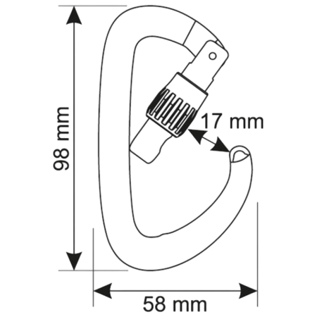Karabinek Camp Orbit Lock