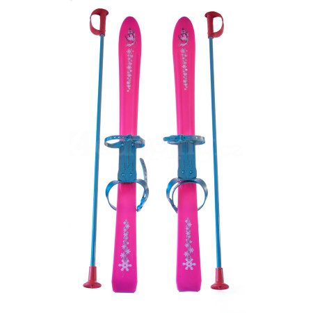 Narty dziecięce Yate Dětské lyže 90 cm Carving set różowy Pink