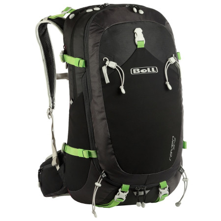 Plecak Boll Raven 35-42 czarny/zielony Grass