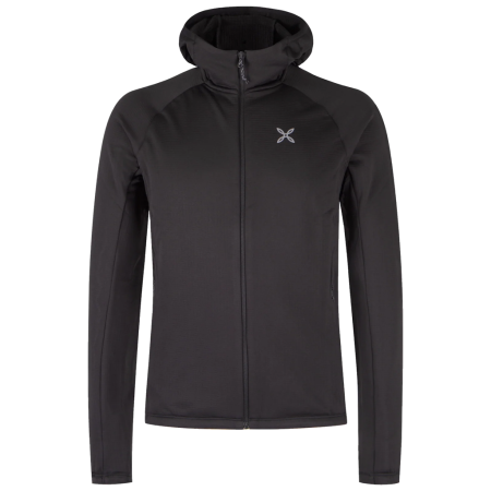 Bluza męska Montura Fadis Grid Hooded Maglia czarny Black