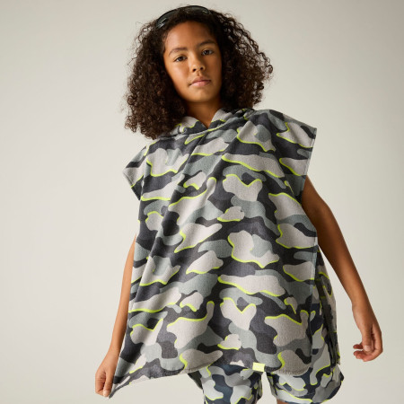 Ponczo dziecięce Regatta Kids Towel Robe DrkStrmCamo