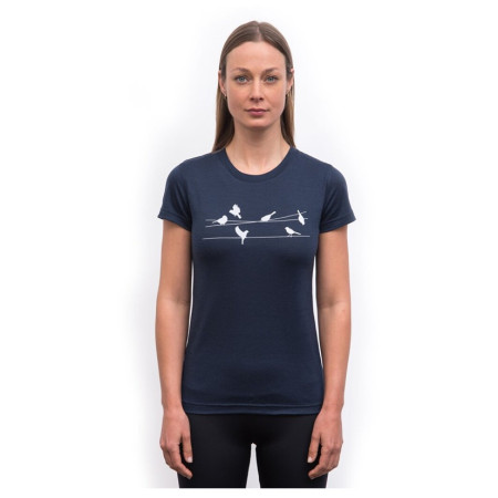 Damska koszulka Sensor Merino Active Songbirds