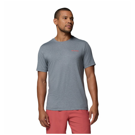 Koszulka męska Columbia Parsons Point™ SS Back Graphic Tee szary City Grey Heather, Linear Peaks