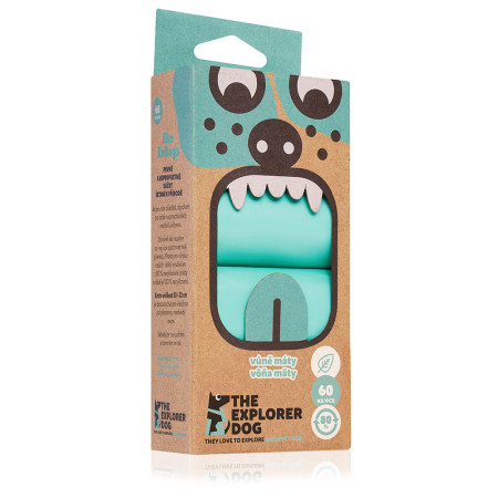 Woreczki na psie odchody Explorer Dog Eko Exbags Mint 60 ks
