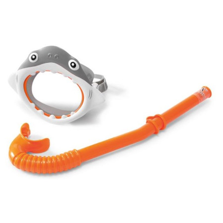 Zestaw do nurkowania Intex Shark Fun Set 55944 pomarańczowy/szary