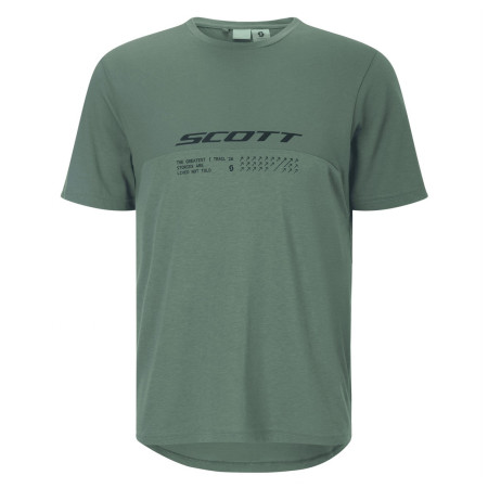 Męska koszulka kolarska Scott Tee M's Vertic DRI SS ciemnozielony tranquil green