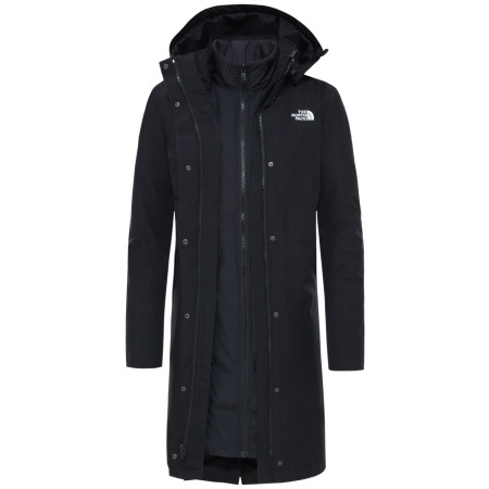 Płaszcz damski The North Face Recycled Suzanne Triclimate czarny TnfBlack/TnfBlack