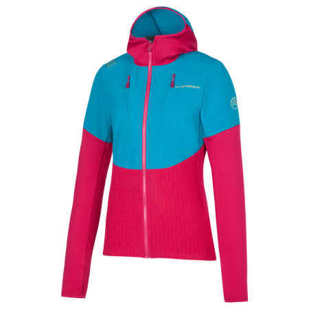 Bluza damska La Sportiva Session Tech Hoody W niebieski/różowy Cerise/Crystal