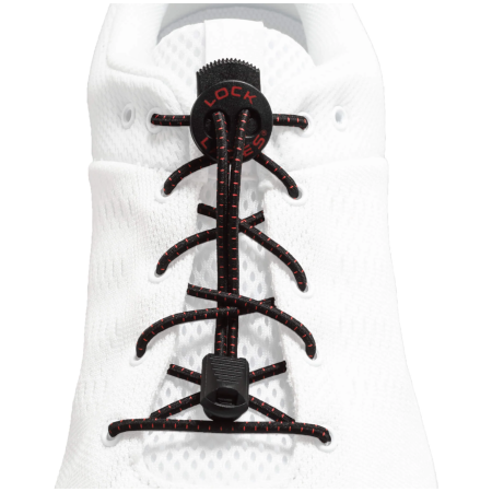 Sznurowadła Lock Laces Original czarny/czerwony RK Pro Series