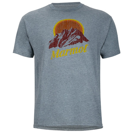 Koszulka męska Marmot Pikes Peak Tee SS (2017) zarys AshHeaather