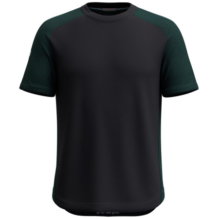 Koszulka męska Smartwool M Active Mesh Short Sleeve czarny/zielony evergreen/black