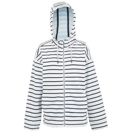 Bluza damska Regatta Bayletta Hoody II biały/niebieski Wht/NvyStrpe