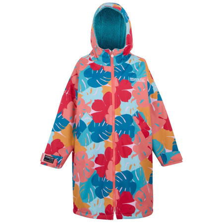 Szlafrok Regatta Junior Waterproof Changing Robe niebieski/różowy TrpLfPt(Trq)