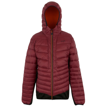 Kurtka męska Regatta Hooded Leedre Hybrid czerwony DkMaroon/Blk