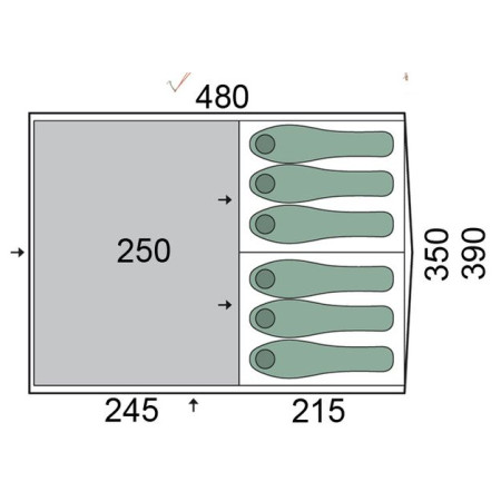 Namiot Pinguin Interval 6 Steel