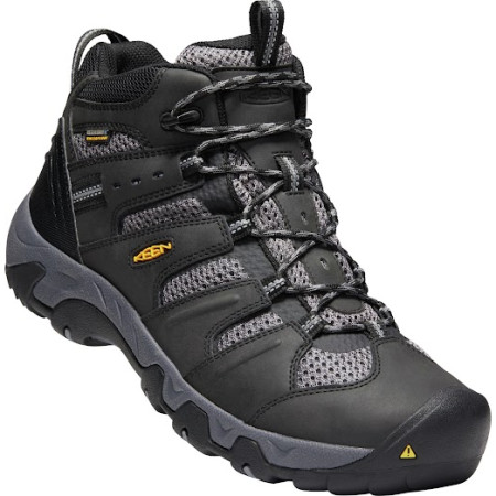 Męskie buty turystyczne Keen Koven Mid Wp M czarny/szary Black/steel grey