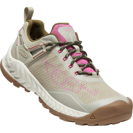Damskie buty turystyczne Keen Nxis Evo Wp beżowy plaza taupe/ibis rose