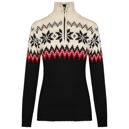 Sweter damski Dale of Norway Myking Fem Sweater czarny Black Raspberry Offwhite