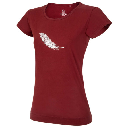 Koszulka damska Ocún Classic T Organic Women bordowy Wine Syrah
