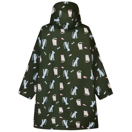 Płaszcz nieprzemakalny dziecięcy Regatta Junior Changing Robe Dark Khaki Cat Dog
