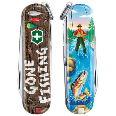 Składany nóż Victorinox Classic LE Gone Fishing niebieski GoneFishing