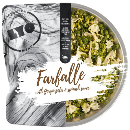 Suszona żywność Lyo food Farfalle with Gorgonzola & Spinach Sauce 370g