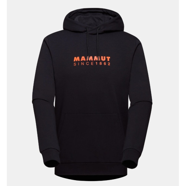 Męska bluza Mammut ML Hoody Men Logo czarny/pomarańczowy black-arumita 00520