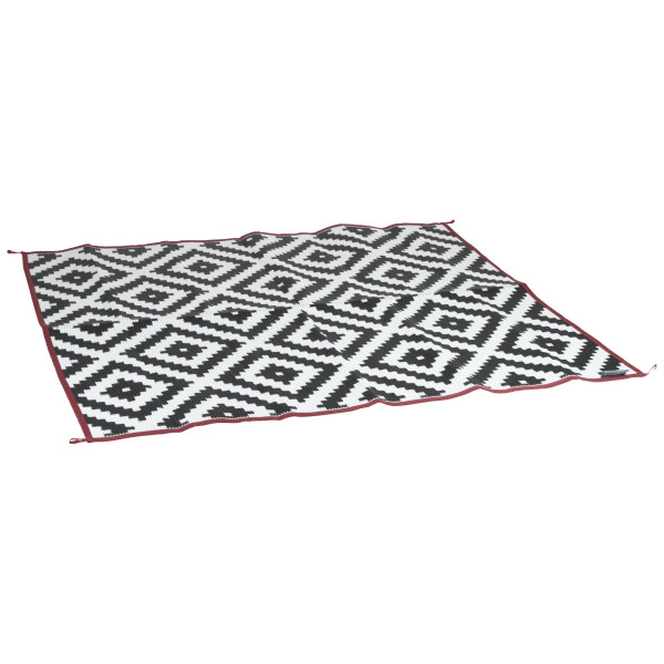 Dywan do namiotu Bo-Camp Chill mat Lewisham XL biały/czarny Black/White/Red