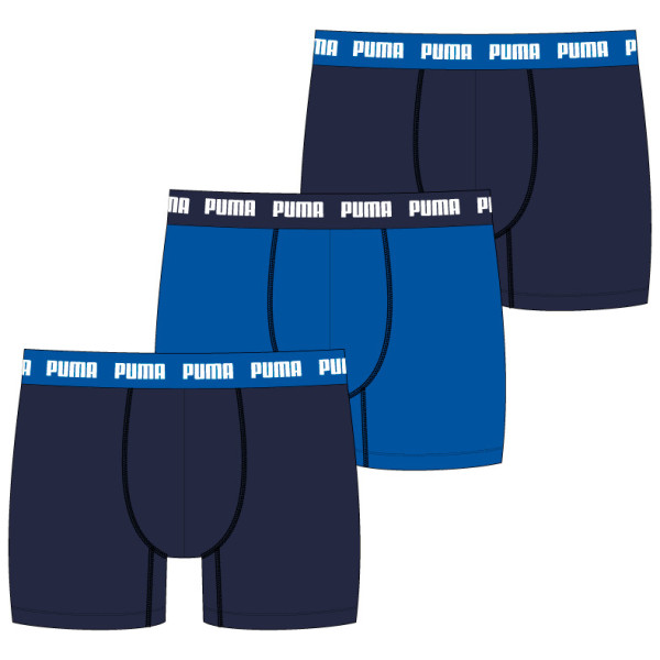 Męskie bokserki Puma Everyday Boxers 3P niebieski Blue Combo