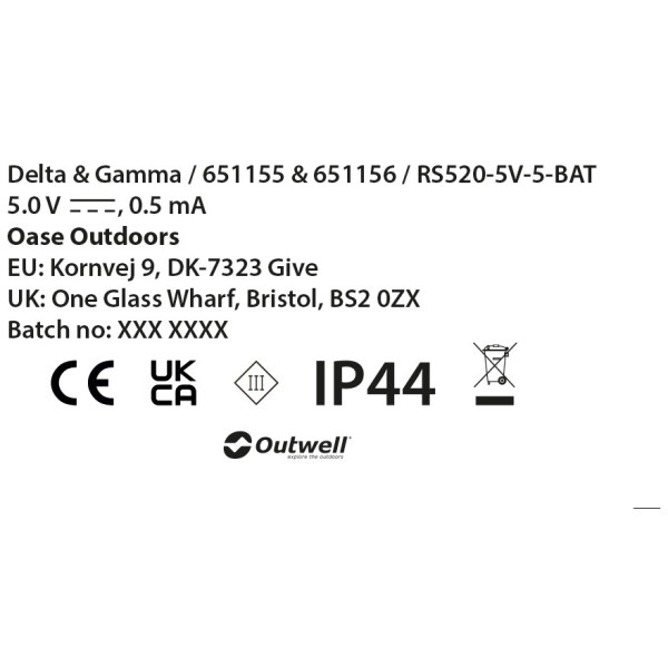 Łańcuch świetlny Outwell Gamma Light Chain