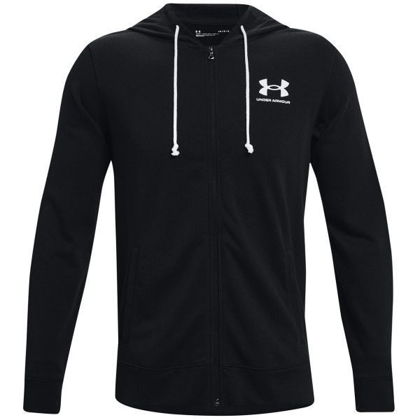 Męska bluza Under Armour Rival Terry LC FZ czarny Black / / Onyx White