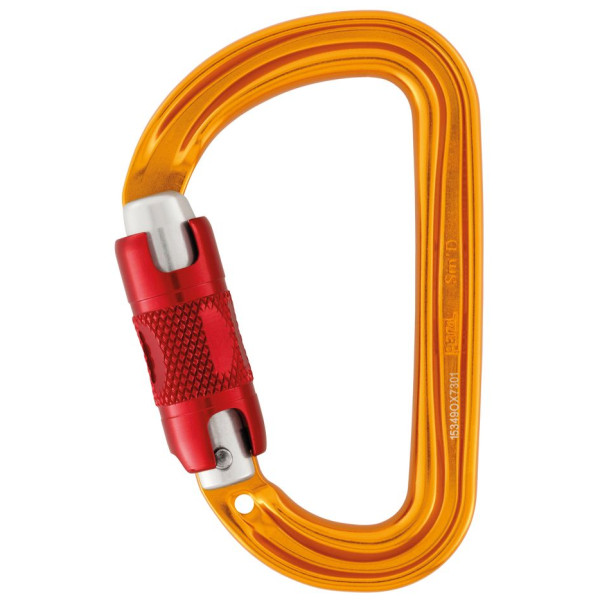 Karabinek Petzl Sm´D Twist-Lock pomarańczowy Orange