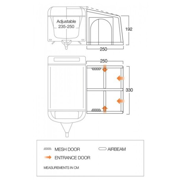 Przedsionek Vango Balletto Air 330 Elements ProShield