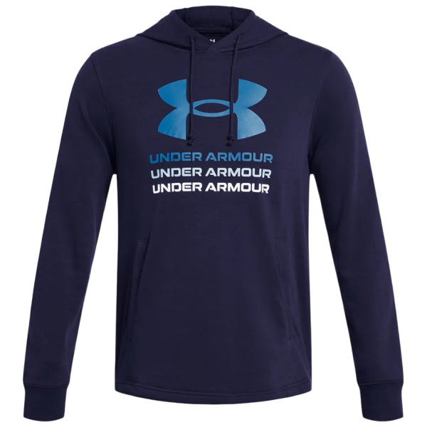 Męska bluza Under Armour Rival Terry Graphic Hood niebieski