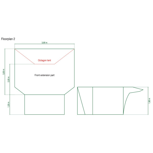 Wiata Coleman Octagon Front Extend