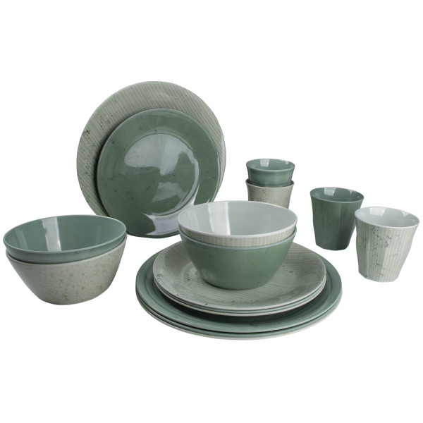 Zestaw naczyń Bo-Camp Mix & Match 16 100% Melamine zielony Green