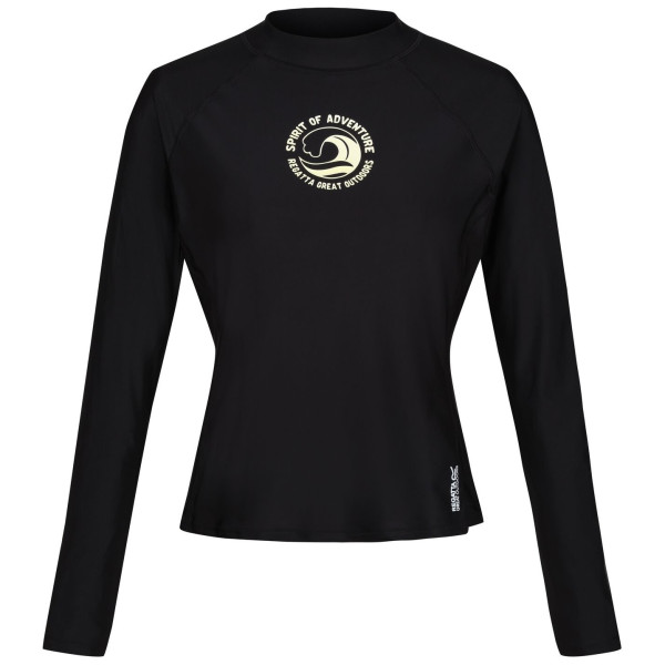 Koszulka damska Regatta Wmn L/S Rash Vest czarny