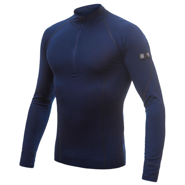 Męska koszulka Sensor Merino Active dl.rukáv ciemnoniebieski Deep Blue