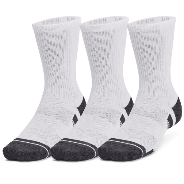 Zestaw skarpetek Under Armour Performance Tech 3pk Crew biały White / White / Jet Gray